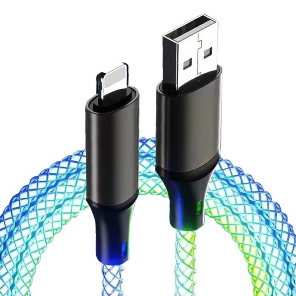 Data cable car luminous breathing gradient PD60W 27W super fast charging suitable for Apple Android Type - Image 4