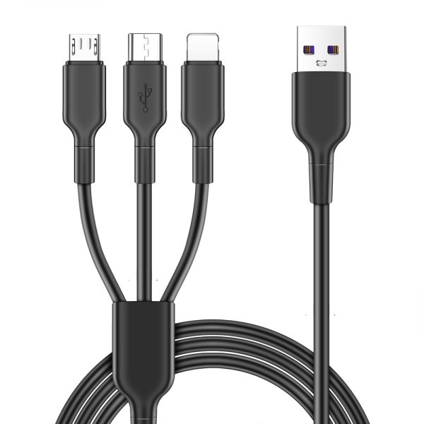 1.2-meter one to three 5A super fast charging data cable suitable for Huawei Honor, Xiaomi vivo Android charging cable - Image 4