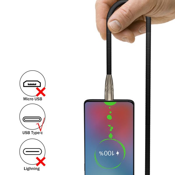 5AType-c zinc alloy fast charging data cable suitable for Android charging Xiaomi Huawei phone fast charging cable durable - Image 7