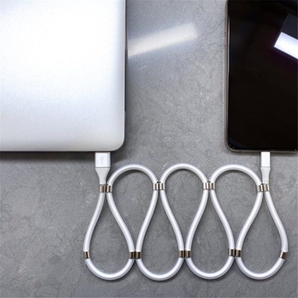 Magic Rope Magnetic Data Cable for Android IOS Type C Micro USB Magnetic Charging Cable Self Winding Data Cable Fast Charging - Image 4