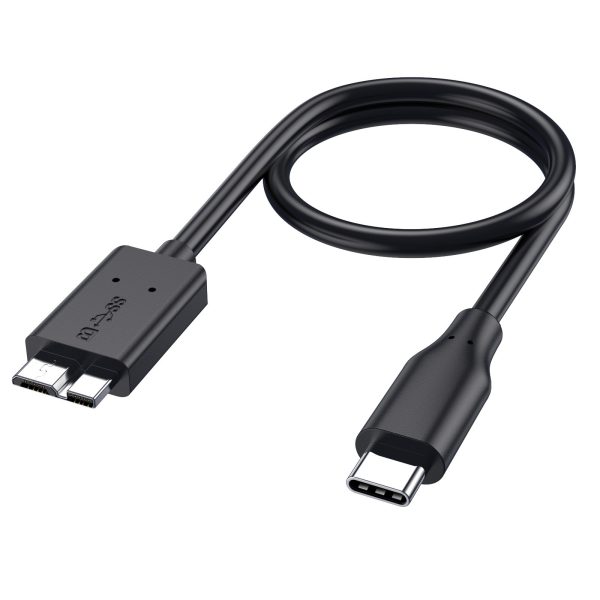 Type-C to micro data cable Type-C portable hard drive cable USB3.1 to USB3.0 hard drive data cable - Image 2